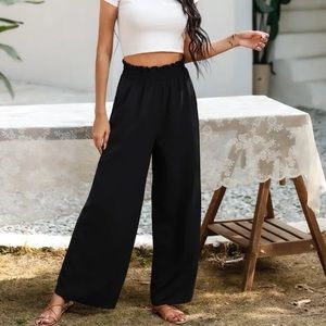 Slant Pocket Wide Leg Pants